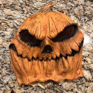 Scary Pumpkin Scarecrow mask